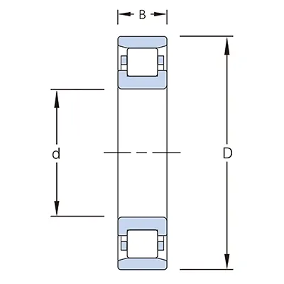 MRJ 2 1/4 轴承 参考图纸 MRJ 2 1/4 轴承 图纸